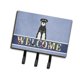 thumbnail image 1 of "Treasures Standard Schnauzer and Pepper Wall Hook, Triple, Multicolor" Caroline's Treasures  BB5614TH68, 1 of 1