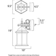 thumbnail image 2 of Maxim Lighting - Three Light Outdoor Wall Lantern - Outdoor Wall Mount - Cast-3, 2 of 2