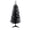 Black, variant on Mayhihi 4ft Lighted Red Christmas Tree with 50 Warm White Lights, Small Tinsel Artificial Holiday Tree for Indoor Spaces