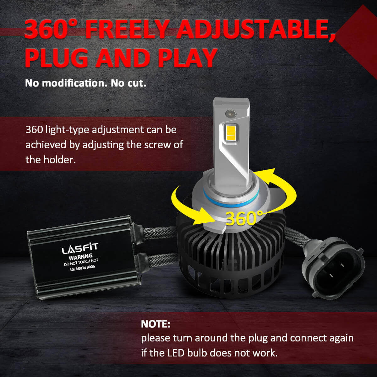 Kit LED HB4 9006 Haute Puissance pour phares - Garantie 5 ans et