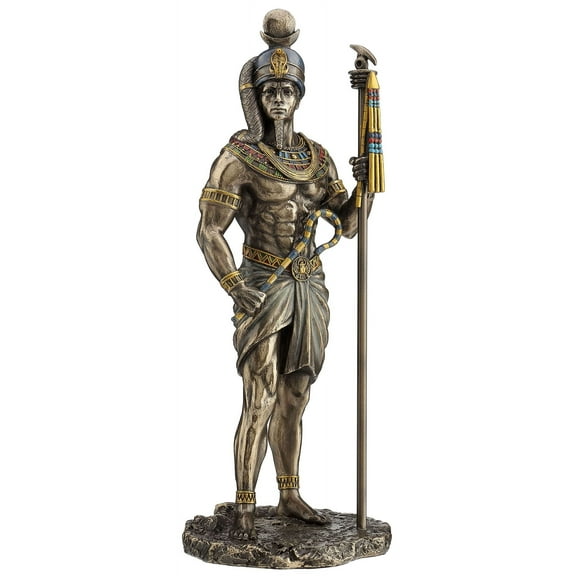 Veronese Design Khonsu Ancient Egyptian God of The Moon Bronze Finished Statue