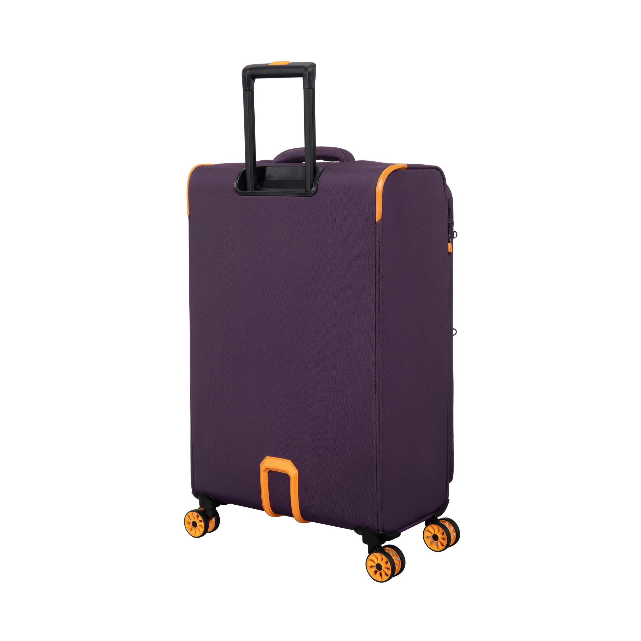it luggage Compartment 28" Checked Softside 8 Wheel Expandable Spinner, Plum Perfect