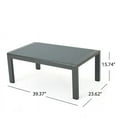 thumbnail image 2 of Table Basse Moderne de 23,5 Pouces avec Lumières Led et Tiroir de Rangement, Table d'Appoint Noire Haute Brillance avec Dessus en Verre et Éclairage d'Ambiance Contrôlé par Application, 2 of 8
