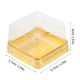 thumbnail image 2 of Cajas de pastelería hechas a mano de 100 piezas Cajas de embalaje multiusos portátiles (negro dorado), 2 of 7
