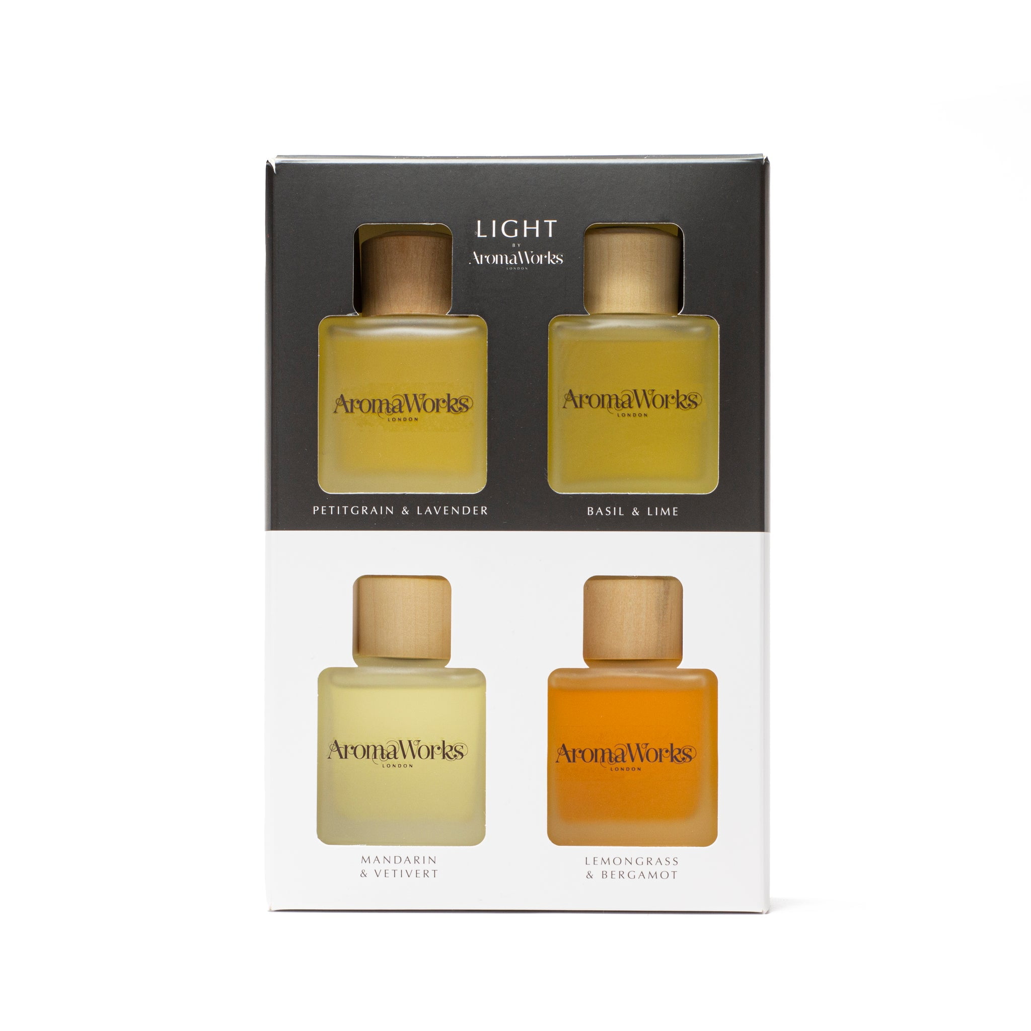 Aromaworks Light Range Reed Diffuser Gift Set, 4 x 100 ml Reed Diffuser