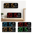 thumbnail image 3 of Large Digital Wall Clock with Temperature, Date & Week Display, 12/24H Mode, 4 Brightness Levels, Night Mode and Alarm Function, 3 of 9