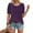 Purple-Athletic-Women, variant on Zedker Short Sleeve Shirts for Women Crew Neck Womens Shirts Dressy Basics Tees Casual Loose Fit Fall Tops Black L