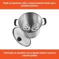 thumbnail image 3 of IMUSA MEXICANA-420 20-Quart Steamer with Glass Lid, 3 of 7