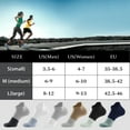 thumbnail image 7 of Honeysea 6 Pairs Ankle Socks for Women Men - Breathable Athletic Ankle Socks Non Slip Socks Low Cut Lightweight Socks with Tab, 7 of 7
