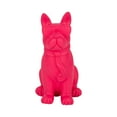 thumbnail image 6 of Boston Terrier Figurine for Home Decor - Bulldog Sculpture for Bathroom, Office, Living Room and Shelf Display - Modern Polyresin Dog Ornament for Coffee Tables and Room Feature Accent - 10", Pink, 6 of 12