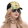 thumbnail image 5 of Lsque Colorful Rabbit Printed Trucker Hat - Baseball Cap for Men Women - Breathable Mesh Side, Adjustable Fit - for Casual Wear, 5 of 7