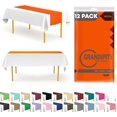 thumbnail image 1 of Orange 12 Pack Premium Disposable Plastic Table Runner 14 x 108 Inch. Table Runner for Dinner Parties & Events by Grandipity, 1 of 5