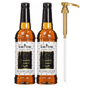Jordan's Skinny Syrups Chocolate Caramel Truffle with Pump 750 ml (25.4 fl oz) 2-Pack