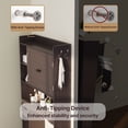 thumbnail image 5 of Over the Toilet Storage Cabinet, Aiho 66" H Bathroom Space-Saving Organizer Above Toilet with 2 Doors & Adjustable Shlef, Perfect for Bathroom, Laundry, Dark Brown, 5 of 10