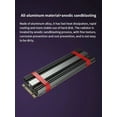 thumbnail image 4 of M.2 SSD Cooler NVME 2280 Solid State Disk Drive Radiator M2 SSD Heatsink with Thermal Pad PS5 Heatsink GRAY, 4 of 6