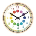 thumbnail image 1 of Kids Wall Clock Silent Non-Ticking Battery Operated for Children's Bedroom Educational Decor, 1 of 5