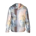 thumbnail image 2 of Goofa The Cat Looks in the Mirror Printed Women's UPF 50+ Sun Protection Hoodie Jacket Lightweight Long Sleeve Sun Shirt for Women with Pocket Hiking Outdoor-Small, 2 of 9