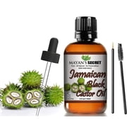 Mayan's Secret Organic Jamaican Black Castor Oil 4 fl oz for Hair, Scalp, Skin and Eyebrow Care