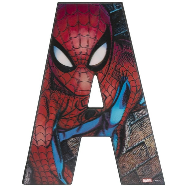 spider man superhero letter a 3d sign home decoration wall decor walmart com