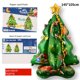 thumbnail image 5 of Globo navideño estéreo 4D de gran tamaño con base para globos, Papá Noel de pie, árbol de Navidad, trineo, ciervo, suministros de decoración, 5 of 5