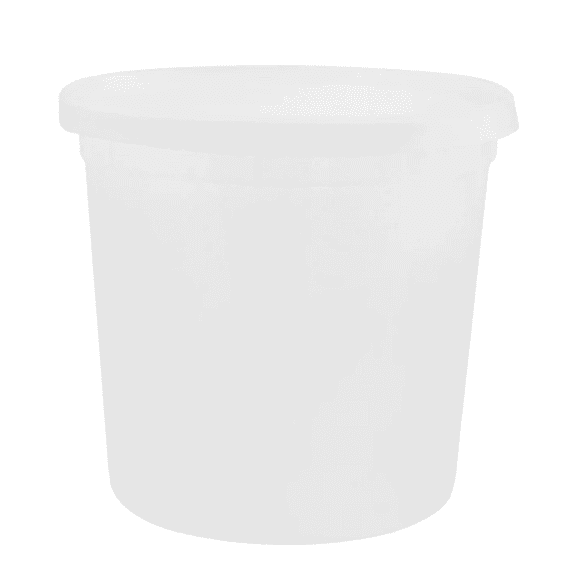 Vezee 86oz Deli Containers with Lids BPA-Free Plastic Food Storage Soup Cups (Qty 50)