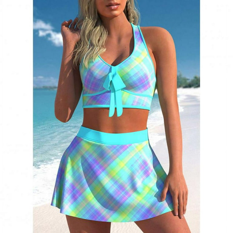 Plus size tankini store with skirt bottom