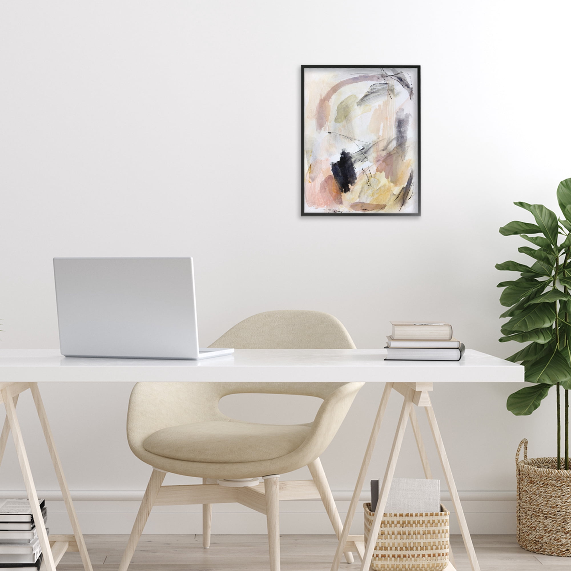Stupell Industries Chaotic Sketches Paint Strokes Black Framed Giclee Art, design by Hope Bainbridge