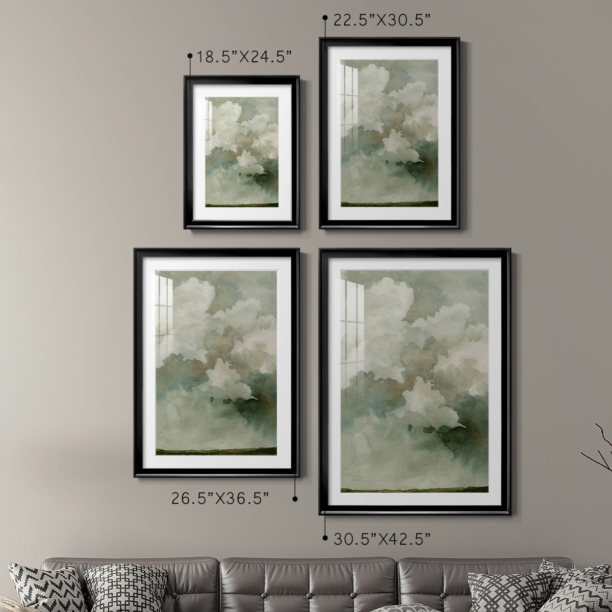 Wexford Home Coming Rain I Premium Framed Print, 18.5" x 24.5" - Ready to Hang, Black (Set of 2)