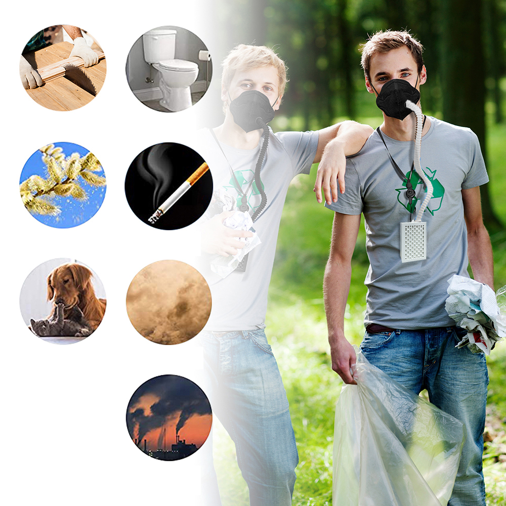Rechargeable Electrical Air Face Mask with Fan, Reusable Portabler with HEPA Filter for Sleeping Outdoor Sports Housework