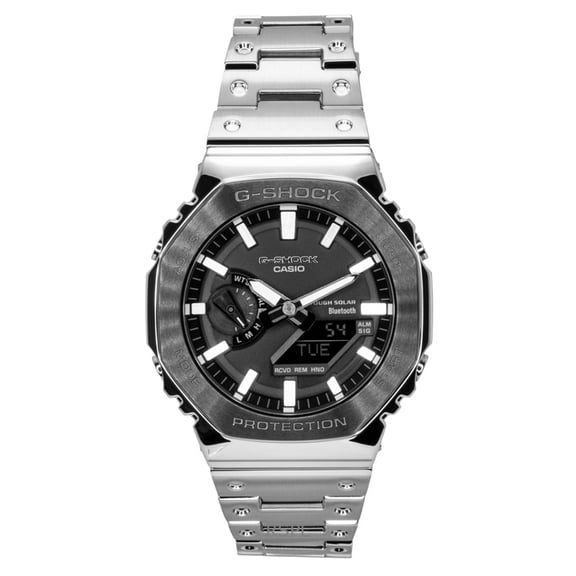 Casio G-Shock Analog Digital Full Metal Smartphone Link Black Dial Solar GM-B2100BT-1A 200M Men's Watch