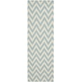 thumbnail image 2 of Safavieh Dhurries Bentley Geometric Runner Rug, Blue/Ivory, 2'6" x 10', 2 of 10