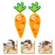 thumbnail image 2 of KAKOWELY 1 par de pendientes de zanahoria con cuentas, joyería de Pascua, regalo para el Festival de Pascua., 2 of 5