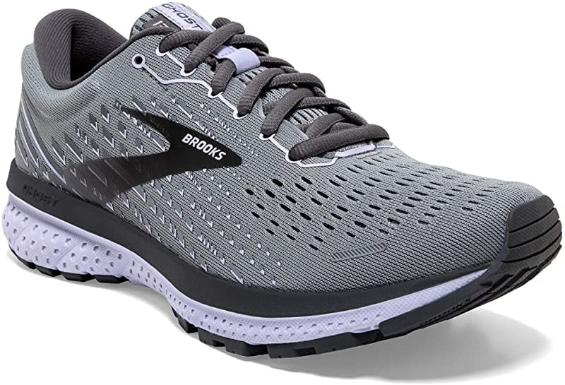 Women's Brooks Ghost 13 Running Walking Shoes Dark Grey Hushed Violet 