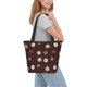 thumbnail image 2 of Fotbe Plaid Snowflakes Festive Bolsa de Playa con Estampado, Bolsa de Hombro, Bolsa de Mano Espaciosa, Bolsa de Viaje Ligera, Bolsa de Compras Versátil, 2 of 6