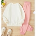 thumbnail image 2 of Toddler Girl Spring Fall Outfits Pants Sets Toddler Girl Long Sleeve Floral Prints Tops Pants 2PCS Set, 2 of 5