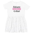 thumbnail image 3 of Inktastic Future Soccer Star Girls Girls Toddler Dress, 3 of 5