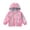 Pink 1, variant on Girls' Lightweight Windbreaker – Water Resistant Hooded Jacket with Cartoon Animal Print & Knit Lining, Casual Zip-Up Spring Fall Coat for School & Play
