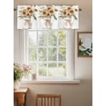 thumbnail image 2 of Sunflower Curtain Valances for Windows, Country Flower Plant Vintage Watercolor Kitchen Valance Window Treatment, Light Filtering Block Curtains for Bathroom/Bedroom/Living Room 42'' x 18'', 2 of 9