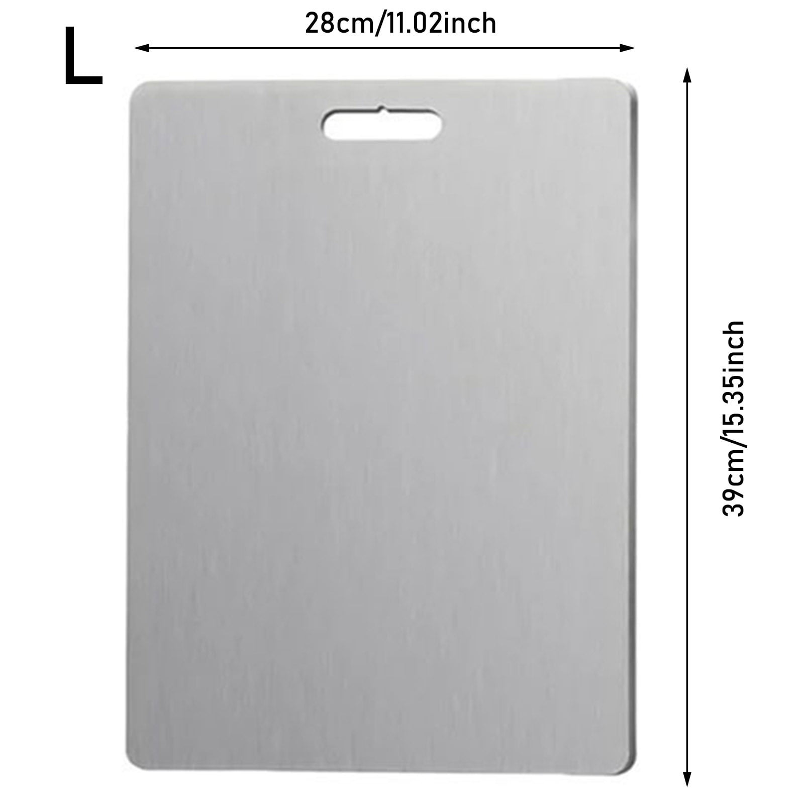 New Titanium Cutting Boards - 100% Pure Titanium Cutting Boards for Kitchen - Cutting Edge Hygiene & Durability, Double Sided Medical-grade Titanium Cutting Mat, 11/14/4/15''