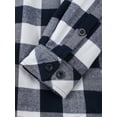 thumbnail image 6 of Ma Croix Mens Hooded Flannel Shirts Quilted Plaid Jacket, 6 of 9