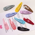 thumbnail image 3 of 50 Uds. Pinzas para el cabello de colores puros mezclados, pasadores de diseño para niños, horquillas a presión de Metal para niñas (Color aleatorio), 3 of 5