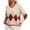 Beige, variant on Erwazi Sweaters Women's Color Block Fall Winter V Neck Long Sleeve Warm Soft Knitted Pullover