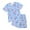 Light Blue, variant on Kids Clothes Boys Toddler Children's Spring Summer Elastic Printed Short Sleeve Training 18-24 Months 2t 3t 4t 5t 6t T Shirt Pullover Tops Shorts Tops+Shorts 2-Piece Set