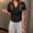 Black, variant on Women's Basic Side Drawstring T-Shirt Solid Color V-Neck Slim Fit Ruched Summer Top Casual Adjustable Hem Tee Shirt