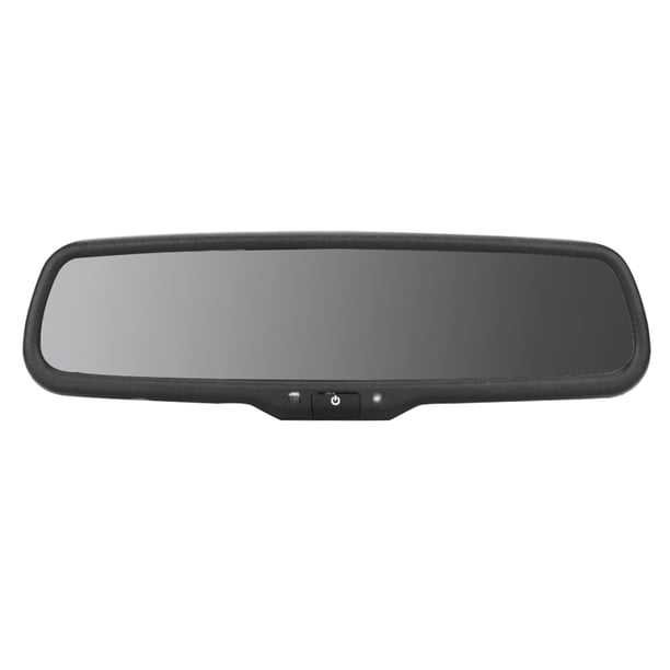 Monitor de visión trasera del coche, monitor de atenuación automática del espejo retrovisor del coche de 4,3 pulgadas con soporte negro