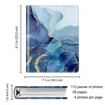 thumbnail image 5 of Fintie Photo Album 4x6 Photos - 112 Photos Premium Vegan Leather Cover, Portable Wallet Photo Albums, Ocean Marble, 5 of 8