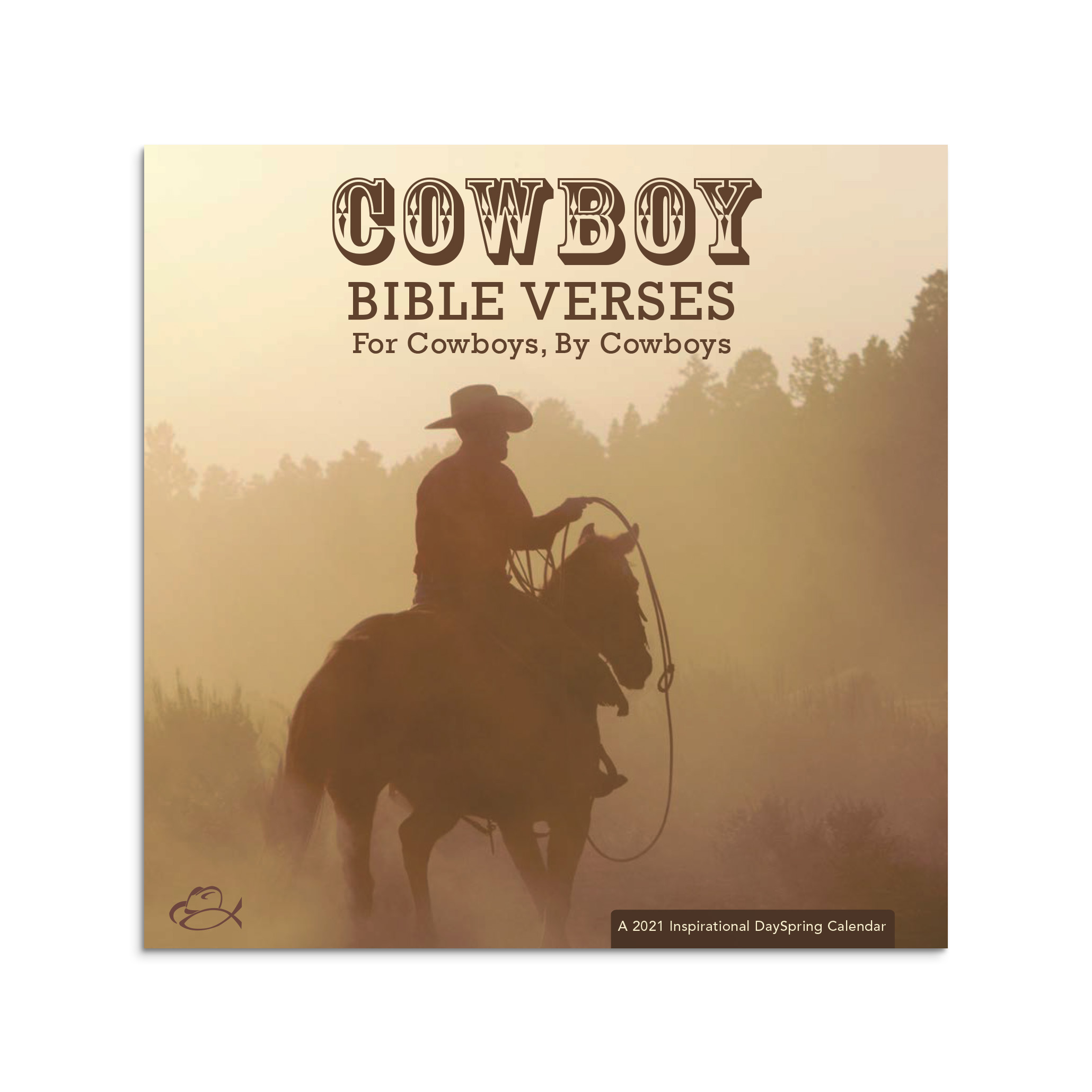 DaySpring Cowboy Bible Verses For Cowboys, By Cowboys 2021 Wall Calendar