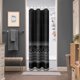 thumbnail image 1 of Juego de cortinas de ducha bohemias con ganchos, cortinas de ducha en blanco y negro, cortinas de ducha de tela de estilo rústico, geométricas, nórdicas, bohemias, elegantes, modernas, con borlas, 1 of 8