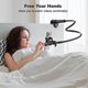 thumbnail image 4 of Soporte para teléfono celular con cuello de cisne, soporte universal 360 flexible para teléfono, soporte perezoso, abrazadera de brazos largos para teléfono 13 Pro Xs Max XR X 8 7 6 6s Plus y otros dispositivos (negro)... oso de fresa Electrónica, 4 of 4
