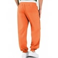 thumbnail image 4 of sususu Mens Sweatpants Tall,Men's Casual Jogger Pants Elastic Waist Soft Breathable Sweatpants Comfortable Trousers For Daily Wear,Orange,L, 4 of 6
